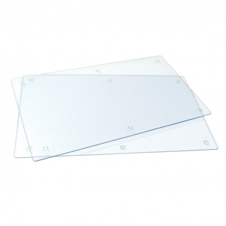 Placas cubre vitrocerámica 2x40x52 2 piezas cristal antisalpicaduras mármol  5903515201755